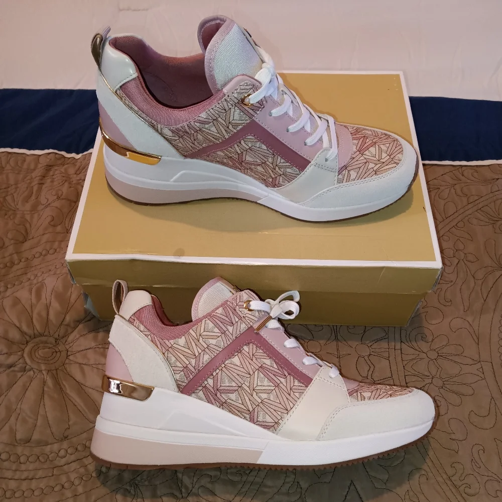 Michael Kors Georgie Trainer Sneakers - Picture 2 of 12